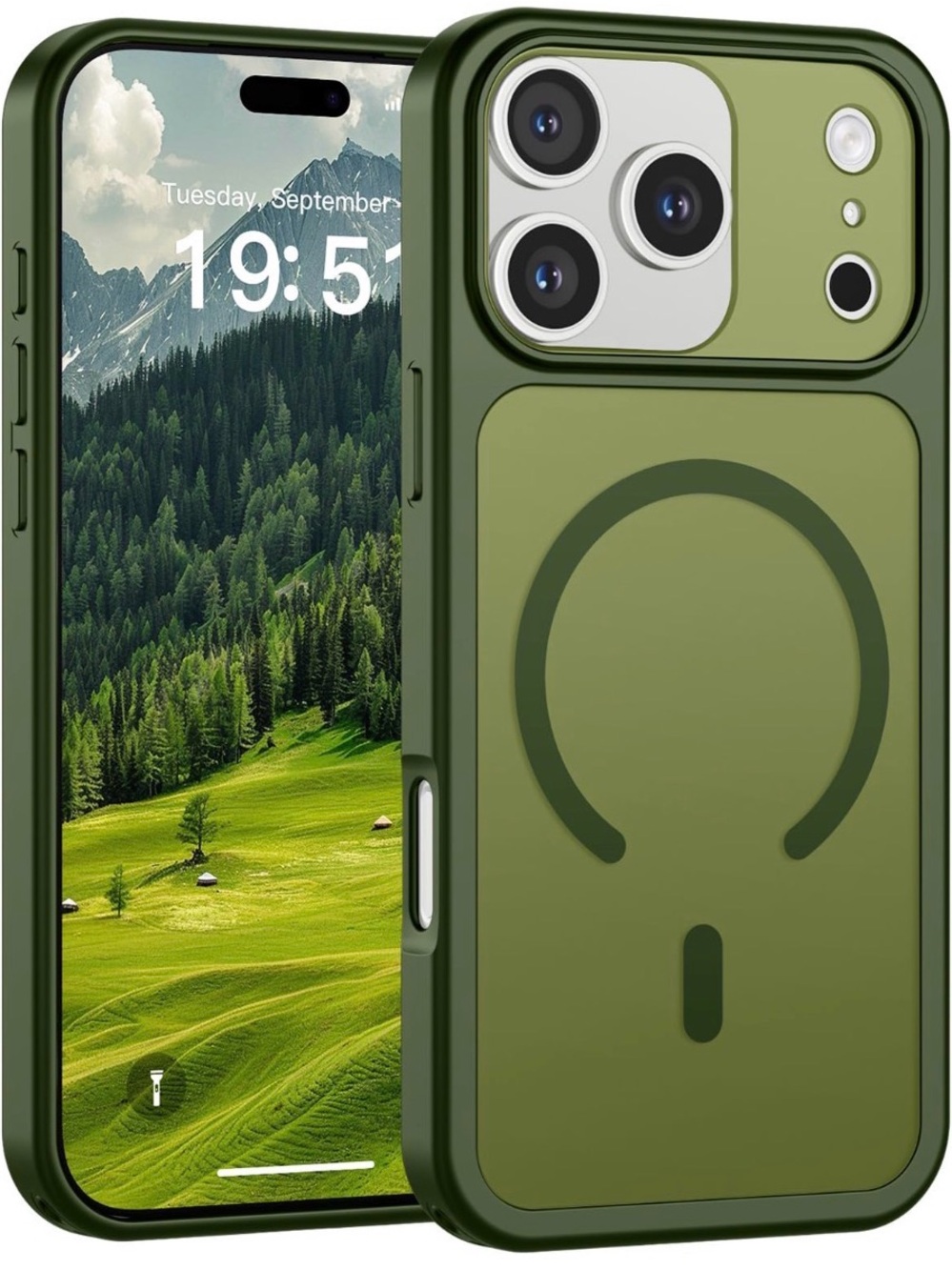 SUPFINE Magnetic For IPhone 17 Pro Max Case Cangling Green